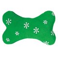 No Sweat My Pet 4 in. Blizzard Bone Toy - Green, Small NO1612768